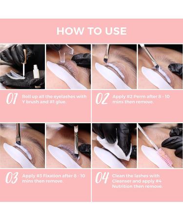 LLBA Lash Lift Kit - Professional & Home Use | Long-Lasting Semi-Permanent Curling | Upgraded Ingredients for Hygienic & Easy Cleaning - Buy Online on GoSupps.com