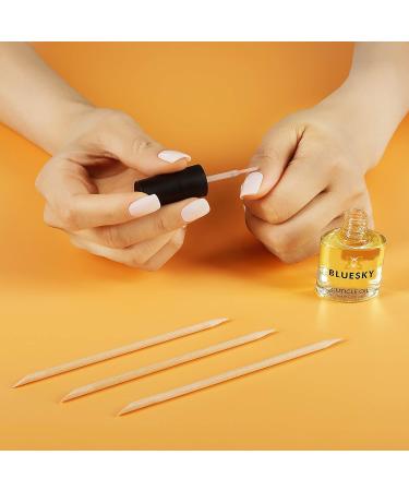 Bluesky 10 Wooden Cuticle Pushers Orange Wood Sticks - Double End Nail Cleaner Tool 11.5cm - 4.5 Inches - Buy Online on GoSupps.com