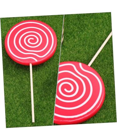 Alipis 4 Pcs Wedding Decoration Decorative Fake Lollipop Fake Lollipops Fake Lollipop Model Rainbow Lollipop Red Swirl Lollipops Toys Decorative Lollipop Ornament Wooden Food Child Candy - Buy Online on GoSupps.com