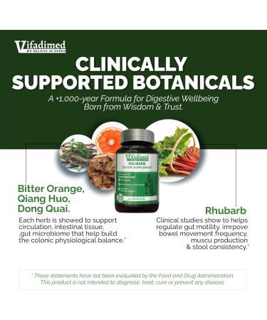 Rhubarb Gut Motility Assist for Bowel Movement and Regularity Constipation Relief Bloating & Gas Relief Mucus Production Activator Lining & Microbiome Support 90 Capsules Unflavoured 90 capsules - Buy Online on GoSupps.com