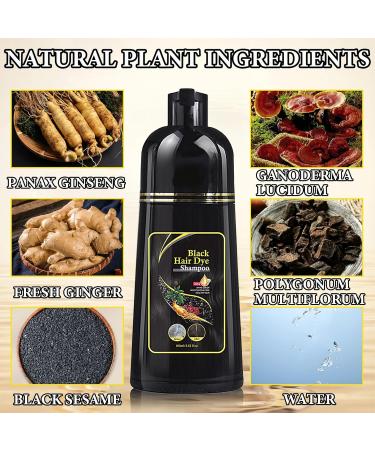 Instant Black Hair Dye Shampoo - 3 in 1 Color & Care for Gray Hair | Moisturizing & Long Lasting Repair - 100ml for Men & Women - Buy Online on GoSupps.com