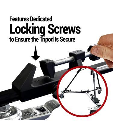 Vidpro PD-1 Professional Tripod Dolly - Heavy Duty with Adjustable Leg Mount and Locking Wheels - Carrying Case Included - Ideal for Cameras, Camcorders, and Lighting Equipment - Buy Online on GoSupps.com