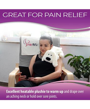 Stuffed Sloth Microwavable Heating Pad for Menstrual Cramps - Dog Cream | Calming Therapy for Adults & Teens - Buy Online on GoSupps.com