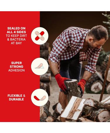 Elastoplast Extra Tough Waterproof Adhesive Bandages 50 Strips Beige | Flexible Fabric | Durable Protection Super Strong Adhesion for Extra Strong Sticking Power - Buy Online on GoSupps.com