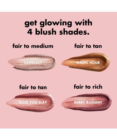 e.l.f. Halo Glow Blush Beauty Wand - Radiant Flush Cheeks | Vegan & Cruelty-free Ros You Slay - Buy Online on GoSupps.com