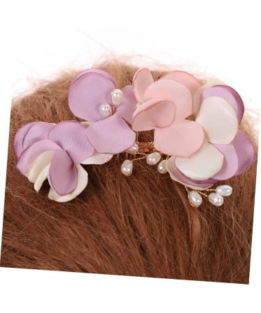 FRCOLOR Headgear for the bride decorative hair combs hair accessories for bridesmaids wedding hair clips for brides flower hair pins made of artificial flowers flower pearl side comb - Buy Online on GoSupps.com