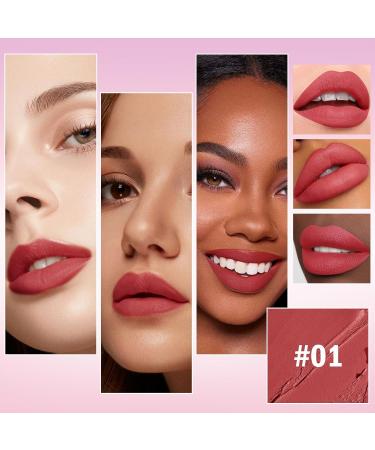  Jutqut Matte lip pencil with a wet-look consistency waterproof long-lasting highly pigmented liquid lipstick natural nude with a rounded tip and makeup pencil for - Buy Online on GoSupps.com