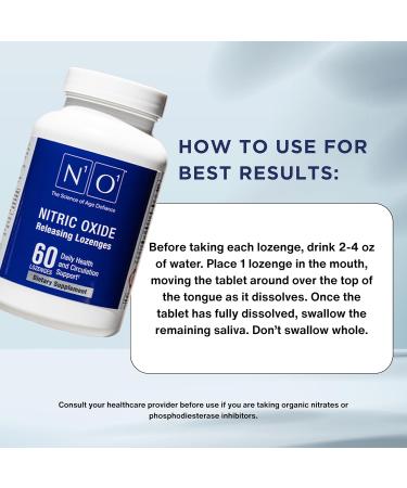 N1O1 Nitric Oxide Lozenges - 60 Count - Nitric Oxide Supplement for Heart Health Circulation Energy Blood Flow Oxygenation Healthy Blood Pressure Cardiovascular Support for Men & Women 60 Count (Pack of 1) - Buy Online on GoSupps.com