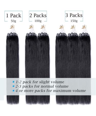 16 inch Micro Loop Beads Human Hair Extensions 100 Strands 100% Remy Invisible Hair Extensions Real Human Hair Micro Rings Straight (50g #18P613 Ash Blonde&Bleach Blonde) - Buy Online on GoSupps.com