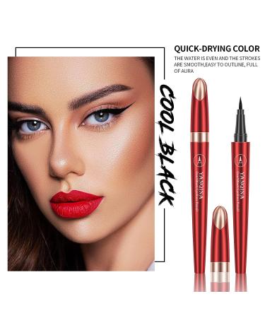 AZLESLOG Black Waterproof Eyeliner and 4D Silk Fiber Mascara Set - Long-Lasting, No Clumping, Natural-Looking Brows, All-Day Wear - Buy Online on GoSupps.com