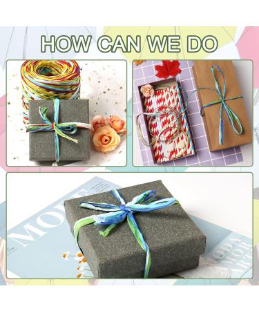 Yzzsjc 656ft Colored Raffia Ribbon for Gift Wrapping and Craft Projects - Blue - Buy Online on GoSupps.com