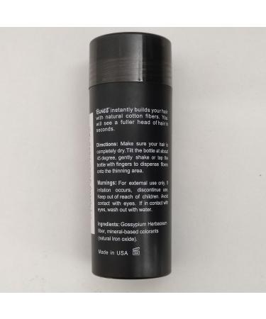 Bunee Hair Fibres - Hair Thickener - Hair Loss Coverage in 30 Seconds - 100% Natural Cotton Hair Powder Women and Men (Black 27.5g) - Buy Online on GoSupps.com