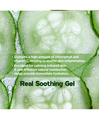 by.H Pure Cucumber Gel Organic Pouch (30 PC) - Skin Care Cucumber Cooling Gel with Extracts for Sunburn and Soothing Relief | Food Grade Non-Sticky Formula for Sensitive Skin - Buy Online on GoSupps.com