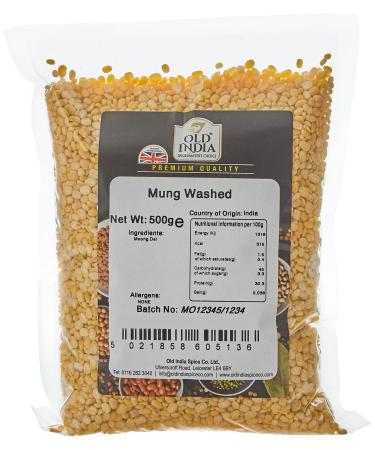 Old India Mung Washed 500g 500 g (Pack of 1)
