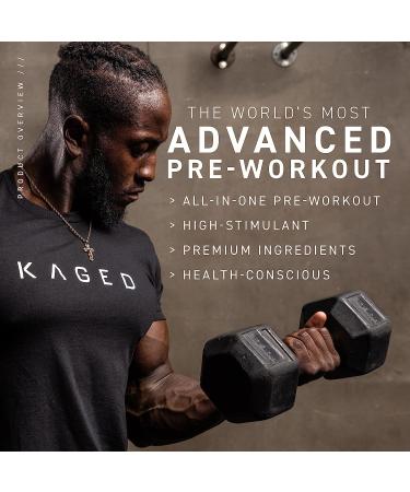 Pre-KAGED Elite Pre Workout Powder - High Stimulant Energy for Men & Women | Focus, Pumps & Performance with L-Citrulline & Caffeine - Strawberry Lemonade - Buy Online on GoSupps.com