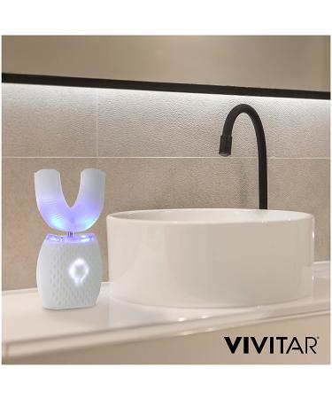 Vivitar Ultrasonic U-Shaped Electric Toothbrush for Adults | Rechargeable & Washable with 360 Mouth Cleaning | 4 Modes | Ideal for Travel & Home Use - Buy Online on GoSupps.com