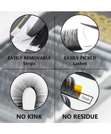 COCO Honey Lash Classic J Curl 0.25mm Faux Mink Individual Lash Extensions - Length 10mm - Buy Online on GoSupps.com