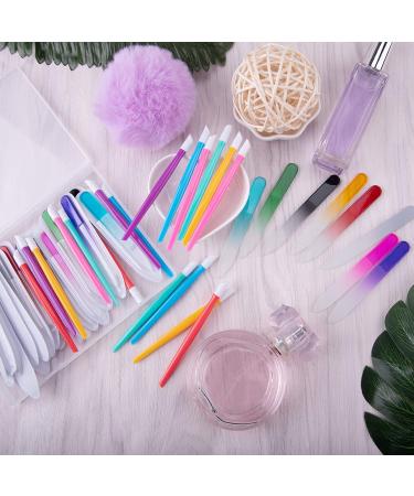 BQTQ 42 Piece Glass Nail Files & Cuticle Pusher Set - Manicure Kit for Natural Nail Care - Buy Online on GoSupps.com