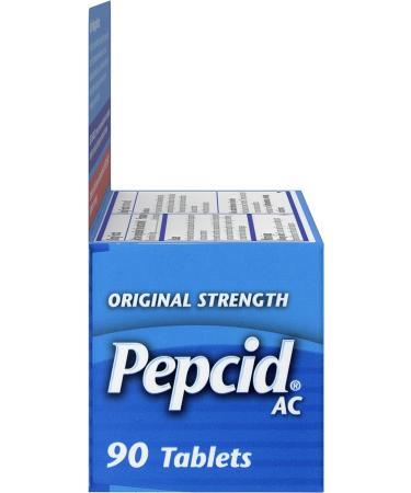 Pepcid AC Original Strength 10mg Famotidine - 90 ct - Heartburn Prevention & Relief - Buy Online on GoSupps.com