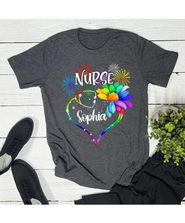 Personalized Shirt for Nurse Moms | Custom Name Tee Gifts for Nurse Practitioners | Perfect for Nurse's Day Birthdays & Christmas - Buy Online on GoSupps.com