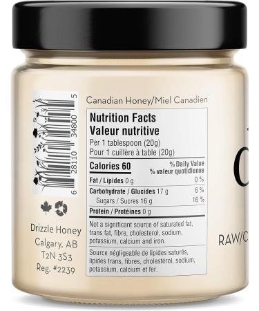 Drizzle White Raw Honey - Unfiltered and Unprocessed - Rich in Nutrients and Beneficial Enzymes - Notes of Sweet Clover - 100% Raw Pure Honey - Gluten-Free Paleo-Friendly (Pack of 2) 375g White Raw 375 g (Pack of 2) - Buy Online on GoSupps.com