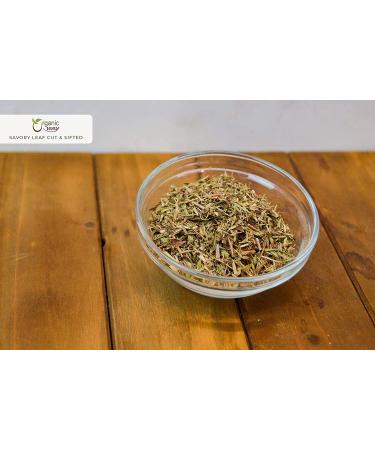 Organic Way Savory Leaf Herbal Tea - European Wild-Harvested from Albania | 1 LB (16 Oz) | Organic, Kosher, Non-GMO, Gluten-Free, USDA Certified - Buy Online on GoSupps.com