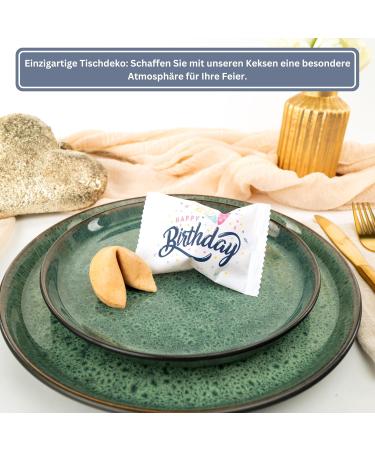 Lucky Treat Birthday Cookies | 50 Pieces of Happiness | Perfect Guest Gift for Birthday Parties | Loving Messages Inside - Buy Online on GoSupps.com