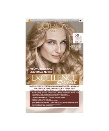L'OR AL L'Or al Paris Excellence Universal Nudes Light Blonde 8U Ammonia-Free Permanent Hair Colour
