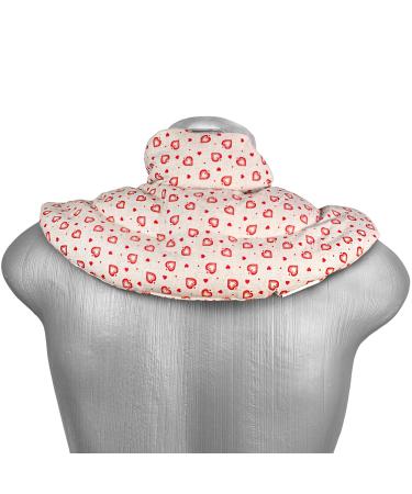 Neck pillow with stand-up collar Country house love - spelt pillow - neck pillow heat cushion - spelt grain pillow neck shoulder