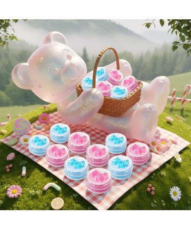Leelosp 24 Pcs Cute Lip Gloss Party Favors Bear Lip Balm Bulk Honey Scent for Birthday Goodie Bags Gender Reveal Baby Shower Favors Valentine's Day Gifts - Buy Online on GoSupps.com