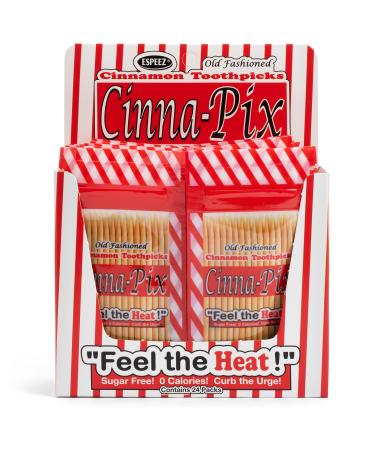 Cinna-Pix Old Fashioned Cinnamon Toothpicks, 24 Count