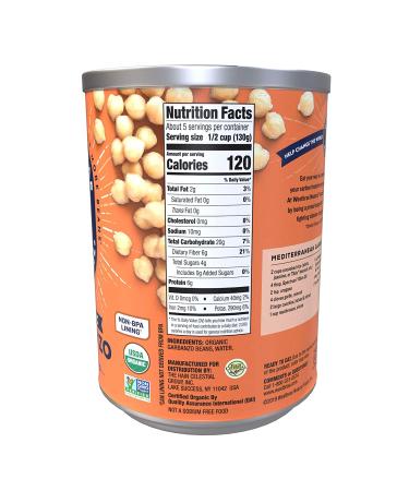 Westbrae Natural Organic Garbanzo Beans 25 oz - No Salt Added, Pack of 12 - Buy Online on GoSupps.com