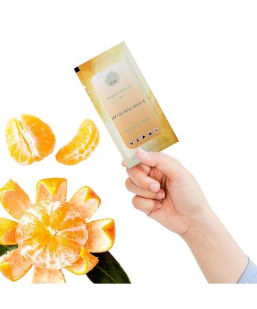 100 Individually Packaged Wet Wipes - Travel & Sport Hygiene Towels | TANGERINE Direct from Manufacturer - Buy Online on GoSupps.com