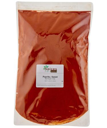 SFL Paprika, Sweet - 5 lbs Resealable Bag - Kosher - Premium Quality - Bulk
