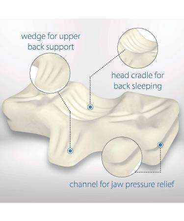 Therapeutica Lite Cervical Pillow - Petite Medium Firm Support for Neck Pain Relief - Buy Online on GoSupps.com
