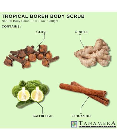 Tanamera Tropical Boreh Scrub - Herbal Anti-Inflammatory Exfoliating and Circulation Healing Body Scrub for Smooth and Supple Skin - Buy Online on GoSupps.com