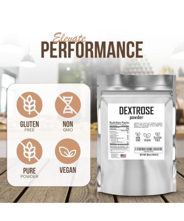 Bulk Dextrose Powder 5 lbs - Unflavored Carb Supplement for Brewing Sausage Making & Pre Workout - Pure Food Grade Glucose & Carbohydrates - Buy Online on GoSupps.com