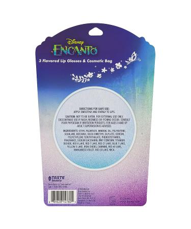 Encanto Diecut 3 Piece Lip Gloss Set with Bag - Complete Your Look with Shimmer and Shine - Buy Online on GoSupps.com