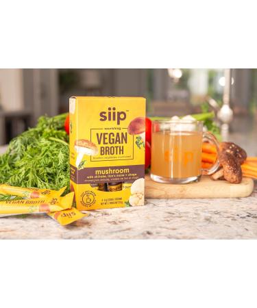 Siip Lion's Mane Chaga Shiitake Mushroom great tasting miso broth 4 Packets - Buy Online on GoSupps.com