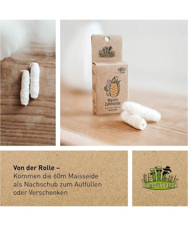 Bamboo Bonds - 60m Corn Starch Dental Supplies with Candelilla Wax & Peppermint Oil for Healthy Teeth & Eco-Friendly Care - Buy Online on GoSupps.com