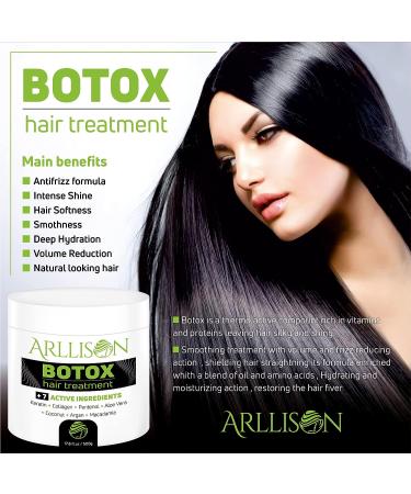 Arllison Botox Hair Treatment - Antifrizz Soft Shiny Hair, Deep Hydration - Formaldehyde Free - Brazilian 8.8 oz - Buy Online on GoSupps.com