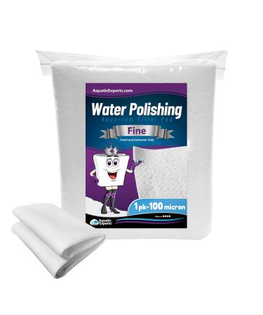 Polishing Filter Pad - Superior Polishing Pad for Aquarium - Cut to Fit 24" by 36" Media for Fresh Water & Saltwater Fish Tanks and Terrariums - Made in USA 100 Micron - 1 pack - Buy Online on GoSupps.com