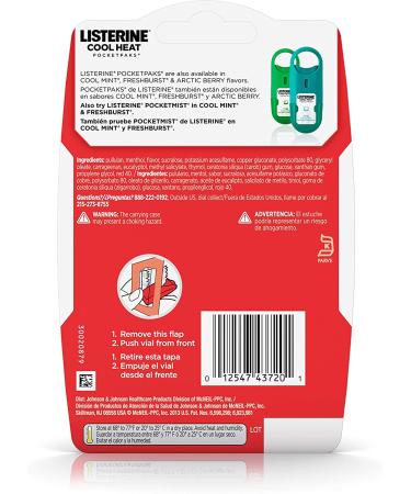 Listerine Cool Heat Pocketpaks Breath Strips - Cinnamon Flavor - 24 Strips x 3 Pack - Kills Bad Breath Germs - Oral Care Freshener for Long-lasting Fresh Breath - Buy Online on GoSupps.com