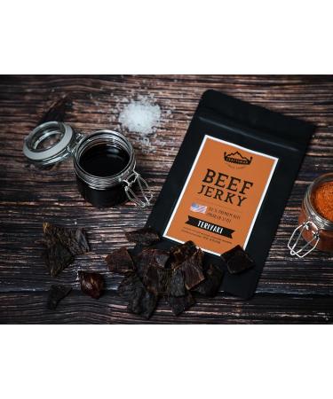  CRAFTSMAN FINEST FOODS Craftsman Beef Jerky TERIYAKI - 500 g (10 x 50 g) - Dried meat from Germany - Bavaria - American Jerky Beef - 100% beef - Teriyaki - Premium Beef - Made in Germany - Buy Online on GoSupps.com