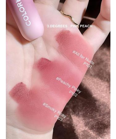 COLORKEY Velvety Mousse Fluffy Lip Mud (P101 All for Nude) - Long Lasting Matte Lipstick in Sunset Warm Colors | Smooth Velvet Lip Stains for Beauty Lips Makeup - Buy Online on GoSupps.com