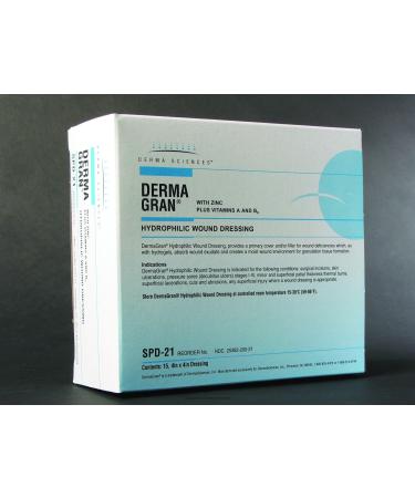 Box Of 15 Dermagran -B Hydrophilic Wound Dressing