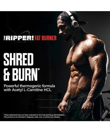 JNX SPORTS The Ripper! Shredding Thermogenic Fat Burner - Sour Candy 30 Servings | Advanced Fast Acting Stim Thermogenesis Appetite Suppressant for Men & Women - Buy Online on GoSupps.com