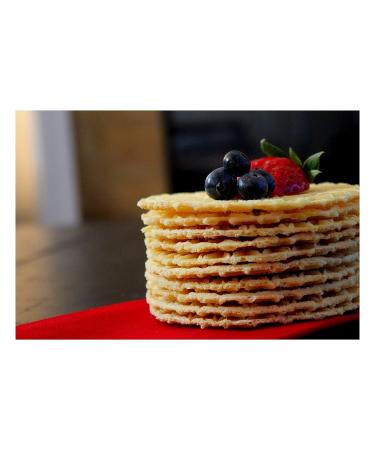 Fogliani Vanilla Pizzelle Waffle Cookies 5 oz - Pack of 2 | Delicious Italian Treat - Buy Online on GoSupps.com