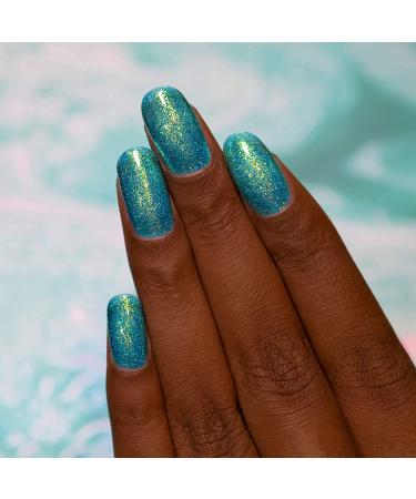 ILNP Blue Lagoon Teal Holographic Jelly Nail Polish 0.4 Fl Oz - Pack of 1 - Buy Online on GoSupps.com