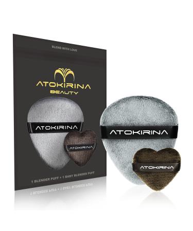 Atokirina Blender Puff 2.0-Beauty Blender Make-up applicator for perfect make-up Primer Foundation Professional beauty set latex-free super soft fabric soft edges.